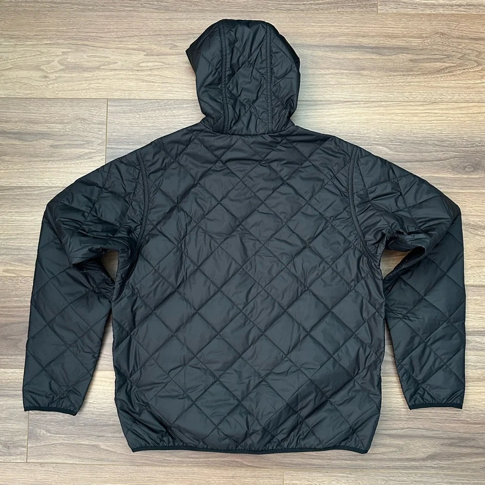 NEW Patagonia Men's Diamond Quilted Bomber Hoody in Black Size Large - Picture 11 of 15